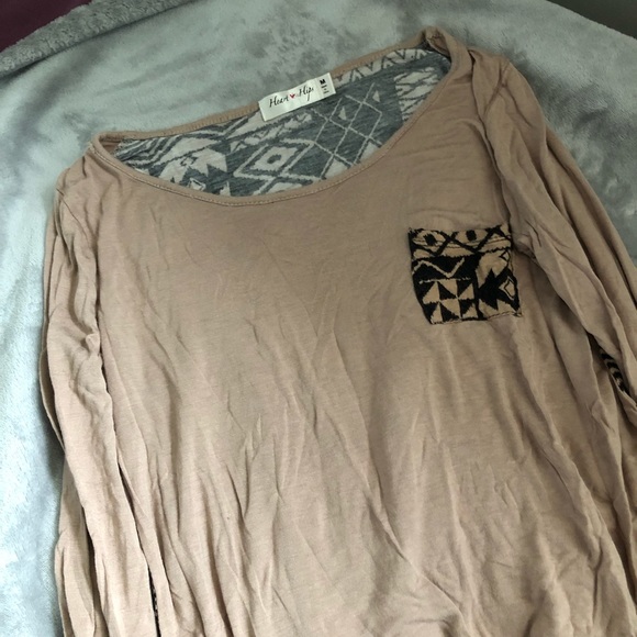 Heart & Hips Patterned Longsleeve Top 💕 - Picture 3 of 4